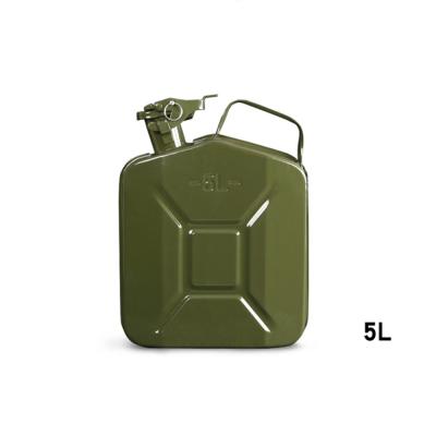 China Army Portable American Green Style Steel Fuel Tank 5L Oil Storage 5 Liter Gasoline Jerry Can for sale