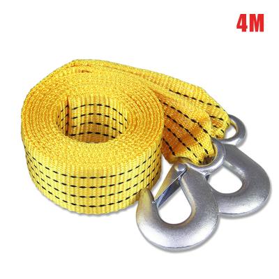 China High Tensile Polyester/Nylon 4M Heavy Duty 5 Ton Car Tow Cable Towing For Truck Snatch Tie Down Tow Ropes Trailer Winch Cable Belt Off-Road Car Traction for sale