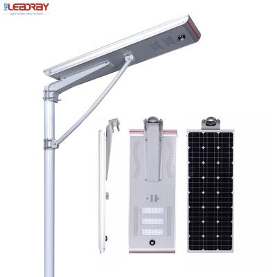 China Solar Roadway Light 50w Integrated All Outdoor Waterproof 50w Solar IP65 80w 100w 120w Led Integrated Solar Street Light All In One for sale