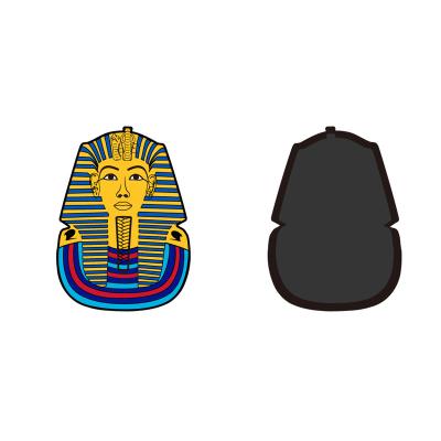 China Custom Egyptian Tourism Souvenir Fridge Figure People King Tut Magnetic Magnet Resin Space Travel Kitchen Decoration Accessories for sale