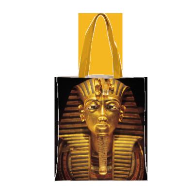 China Fashion Canvas Tote Bag Reusable Egyptian King Tut Purses Bags Egypt Cross Handbags Cross - Body Python Leather Shopping Full Leaf Printed for sale