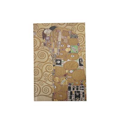 China Gustav Klimt Blank Sketch Leather Notebook Loose Leaf Notebook Handmade Eco-Friendly Vintage Paper Book Softcover Custom Diary Travel for sale