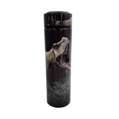 China Portable Dino Alive Thermo Bottle Double Wall Vacuum Metal Viable Stainless Steel Water Bottle Insulated Outdoor for sale