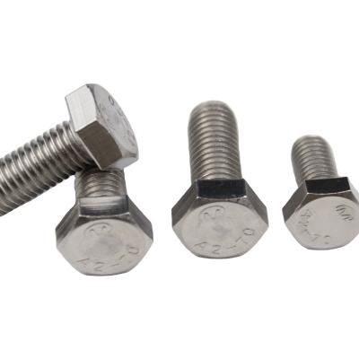 China Lowest Price Din933 Stainless Steel Head Screw Hexagon Screw Price for sale