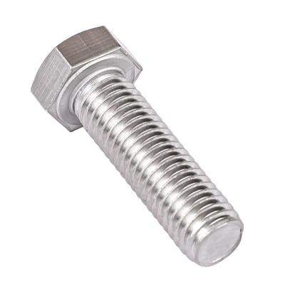 China Lowest price Din933 stainless steel head bolt thread f593c stainless steel 8mm bolt head screws for sale