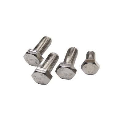 China Lowest price Din933 stainless steel head bolt thread f593c stainless steel bolts bolt m16 for sale