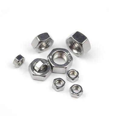 China Din933 Heavy Industry Stainless Steel Bolt Nuts A2-70 Stainless Steel Hex Nuts for sale