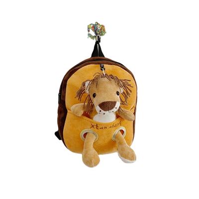 China Fashionable cute animal backpack kindergarten schoolbag doll backpack plush other new kids travel snack bag for sale