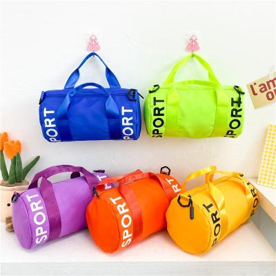 China Gym Travel Bag ALL PASSAGE 2022 Arrival Fashion Duffel Gym Bag Solid Color Kids Boys Girls Foldable Duffel Bag for sale