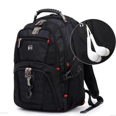 China 1680D metal clip earphone jack custom logo custom logo independent waterproof laptop rise backpack 15.6 wholesale hot sale waterproof for sale