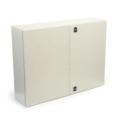 China Distribution Double Door Cabinet Metal Control Enclosure Electrical Panel Terminal Box for sale