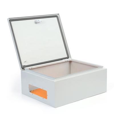 China Wall Terminal Mount Lockable Metal Distribution Box With Hinges for sale