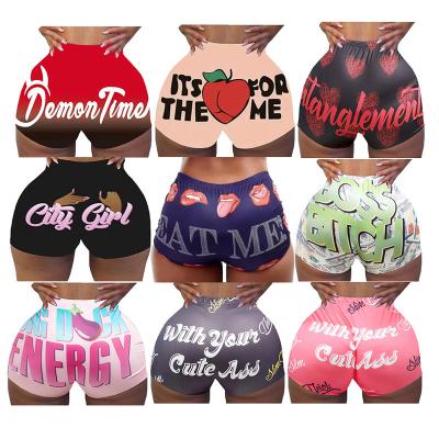 China Summer Quality Breathable Custom Stretch Booty Candy Snack Shorts Seller Volume for sale