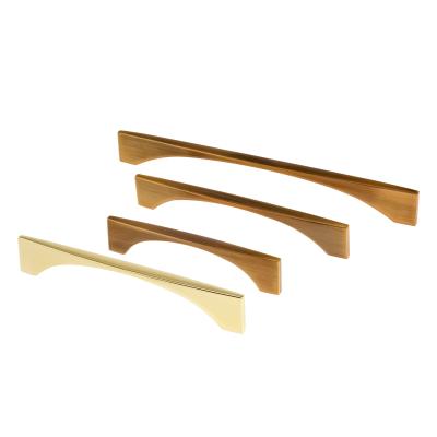 China Modern Simple Brass Cupboard Casket Kitchen Cabinet Shoe Gold Door Handle Glass Drawer Pull Handles for sale