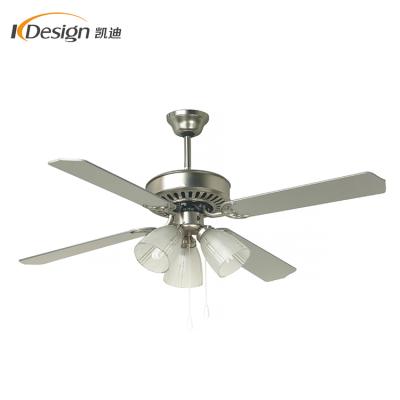 China Decorative Ceiling Fan 220v 52 Inch Household Ceiling Fan 3 Cup Light AC Motor Glass Ceiling Fans Decorative With Led Bulb for sale