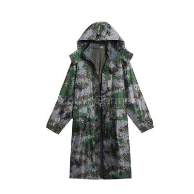 China Waterproof Durable Using Low Price Plus Size Rain Coat Camouflage Rain Coat Long For Men for sale