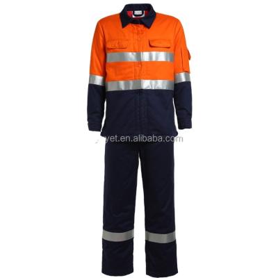 China Breathable Fire Retardant Breathable Flame Retardant Suit Flame Retardant Clothing Safety Clothing Cotton Winter Work Wear for sale