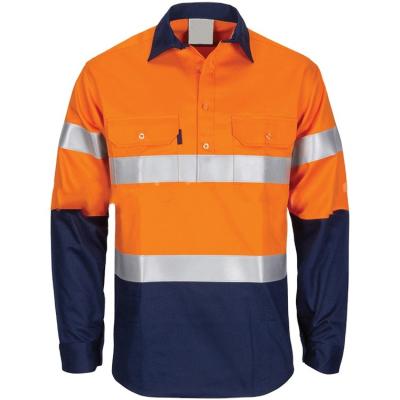 China Safety Fire Proof Workwear Breathable Breathable Work Shirt With Tape ARC Reflective Shirt for sale