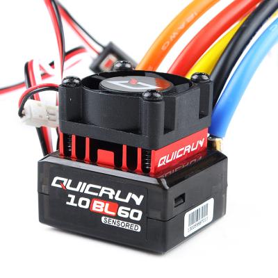 China Vehicles & Remote Control Toys Hobbywing QUICRUN 10BL60&120 Sensored 60A 120A 2-3S Lipo BEC Speed Controller Brushless ESC for 1/10 1/12 RC Car for sale