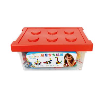 China 100% Eco-friendly Hot Sales High Quality Plastic Lego Storage Box For Children Building Block Storage Box Toy for sale