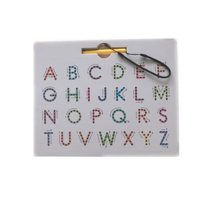 China Non-toxic Top Fashion Magnetic Double-sided Tracing Board With Alphabet Letter Abc And Numbers for sale