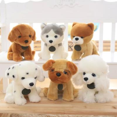 China Wholesale Black And White Stuffed Dog Plush Toys for sale