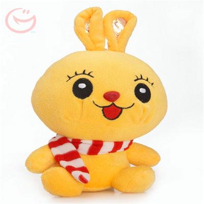 China Cute Yellow Plush Color Small Rabbit Stuffed Toy For Kids for sale