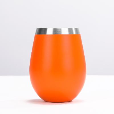 China New Factory Supply 18oz Viable Single Wall Wine Tumbler 18/8 Stainless Steel Stemless Insulated Wine Cup for sale