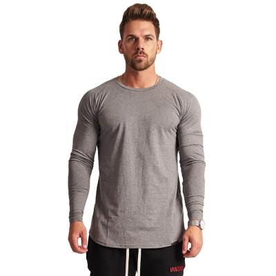 China Anti-Wrinkle Anti-Wrinkle Stretch Tightly Fit Men's Clothing Warm Winter Round Bottom T-Shirt for sale