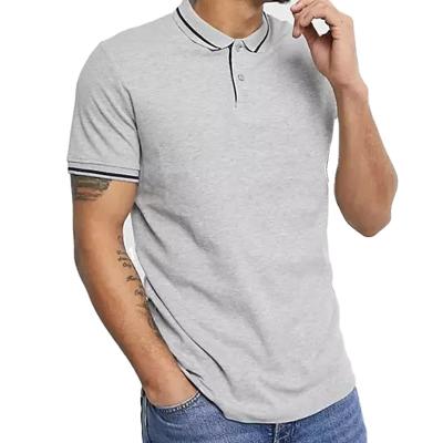 China Best Selling Classic Anti-Wrinkle Slim Anti-Wrinkle POLO T-Shirts For Men With Silk Screen Embroidery OEM for sale