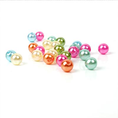 China Classic Hot Sale Exquisite Handmade Multi Size Synthetic Round Beads Colorful Imitation ABS Pearl Plastic Beads for sale