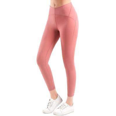 China Breathable Lulu Line Up Women High Waisted Soft Yoga Leggings With Invisible Pocket For Gym Fitness Workout Yoga Gaiters for sale