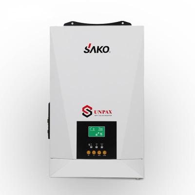 China Sako Solar Power System Hot Sale MPPT Solar Inverter Charge Controller 5.5KW 48V Integrated Pure Sine Wave Solar Hybrid Inverter for sale