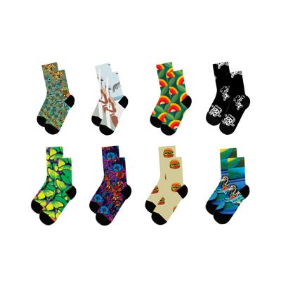 China Anti-Bacterial Oem Custom Digital Printing Adult Kids Polyester White Blank  Socks Digital Custom 3d Printed Socks for sale