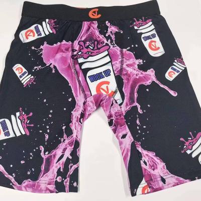 China Breathable Men's Underwear 3d Custom Print Breathable Men Boxer Shorts Polyester Fabric For Men Boxer Briefs for sale