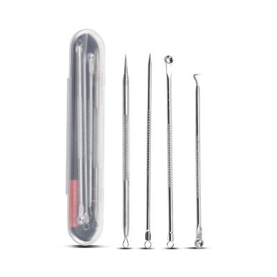 China Professional Tool Acne Needles Kit Black Head Pimple Spot Extraction Whitehead Remover Blackhead Remover Facial Massager Set for sale