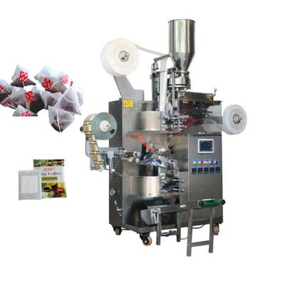 China Food ECHO Automatic Double Chamber Herbal Tea Green Tea Triangle Tea Bag Packing Machine for sale