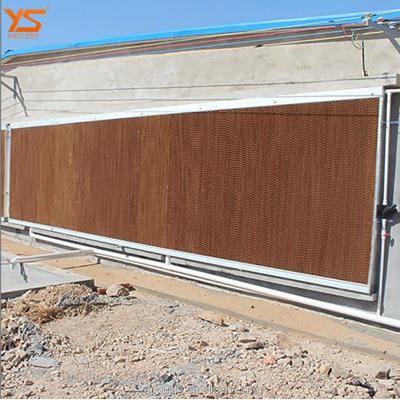 China Broiler House Eco - Friendly Cooling Pad With Rolling Curtain System For Poultry Farm for sale