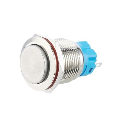 China Chinakel 19C stainless steel without high head 12v metal push button switch led momentary waterproof push button switch for sale