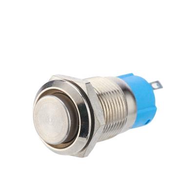 China Brass Stainless//Alu Chinakel 12mm Without Led High Head Metal Momentary Miniature Push Button On Switches for sale