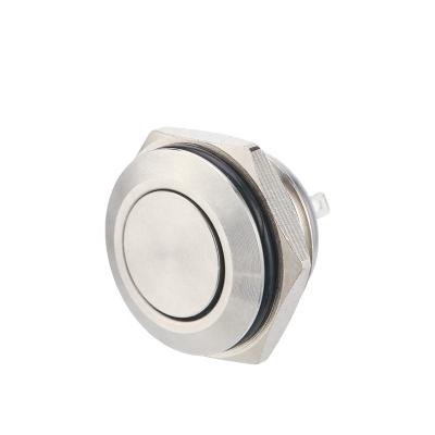 China Miniature Brass/Stainless Steel Metal 16CM-P10Y1S Push Button On Switches Chinakel for sale