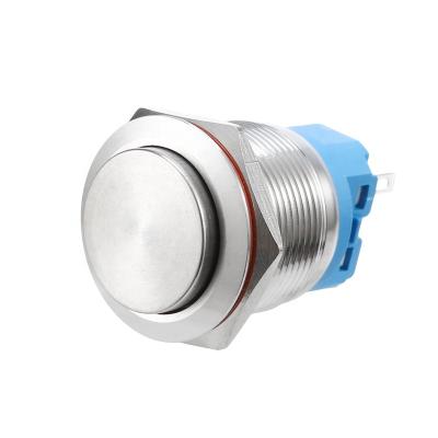 China Chinakel Stainless Steel Push On Button 22mm Led Metal Push Button Switch Without Momentary LED for sale