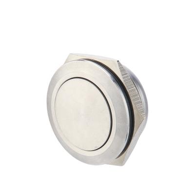 China Chinakel 22mm Stainless Steel Metal Push Button Switch Without LED Momentary Short Body KEL-22CMP10Y1S for sale