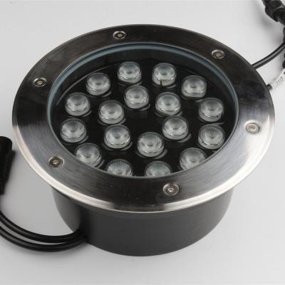 China IP65 Waterproof LANDSCAPE 18W DC24V Round Ground Buried Lamp In LED Underground Lights for sale