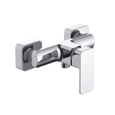 China Without Slide Bar Bathroom Shower Faucet Water Taps Brass Cold And Hot Water Bath Shower Mixer for sale