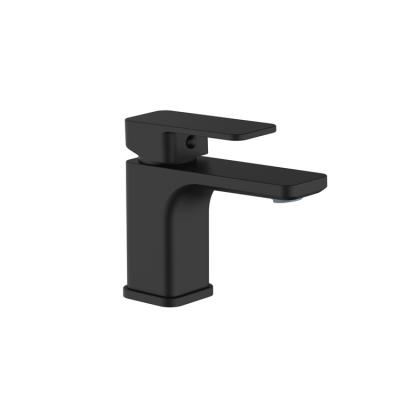 China TOPWAY ACS Faucets CE Metered Luxury Toilet Platform Mounted Matt Black Mixer Square Bathroom Basin Faucet Brass for sale