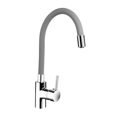 China Thermostatic Faucets 360 Degree Swing Pull Down Brass Single Lever Handle Mixer Modern Chrome Kitchen Faucet for sale