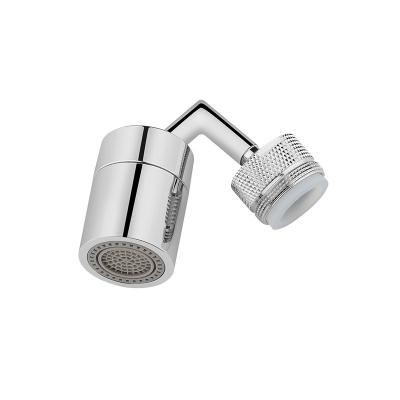 China New Arrival Modern Curve L Face 2 Jet Dual 720 Degree Wash 360 Degree Water Saving Kitchen Faucet Aerator for sale