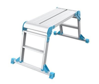 China EN131 Folding Ladders Aluminum Work Platform for sale