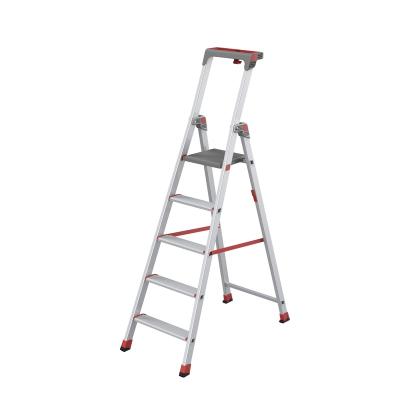 China Industrial Large Platform Aluminum Folding Ladder with Tool Tray Step Stool Ladder 150kg for sale